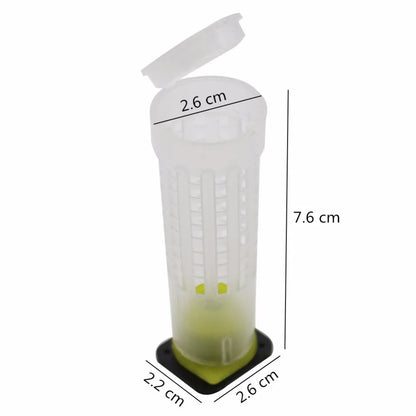 100 Sets Bee Equipment Queen Cage 7.6cm 2.6cm Diameter the New Beekeeping Equipment Insects Tools Wholesale Bee Feeder