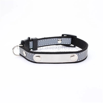3 In1 Engraved Cat Collar Reflective Kitten ID Tag Phone Number Nameplate Puppy Collar Charms Small Dog Chain Medium Pet ID Tag