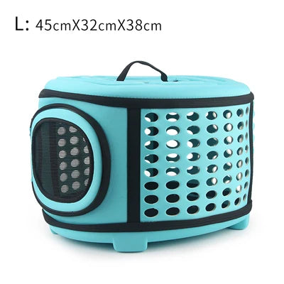 Pure Color Pet Carrier Bag Portable Outdoor Cat Foldable Dog Travel Pet Bag Puppy Carrying Shoulder Dog Bags