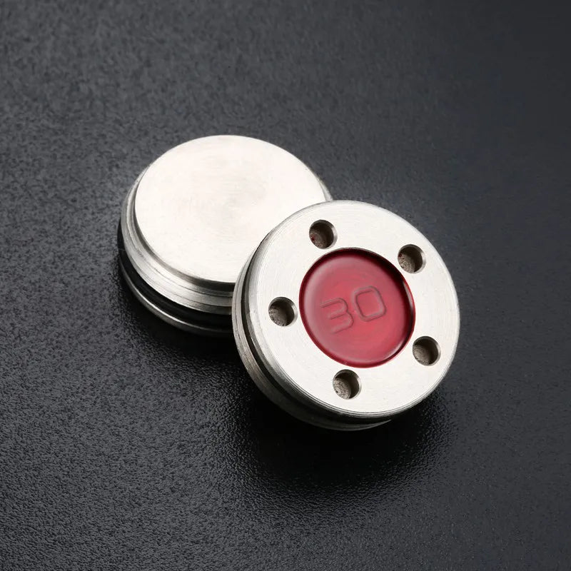 New Custom Red Sliver Number Weights for Scotty P