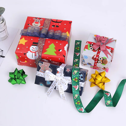 5piece 52x75cm Merry Christmas Decoration Wrapping Gift Wrap Paper New Year Artware Packing Package Paper Christmas Paper