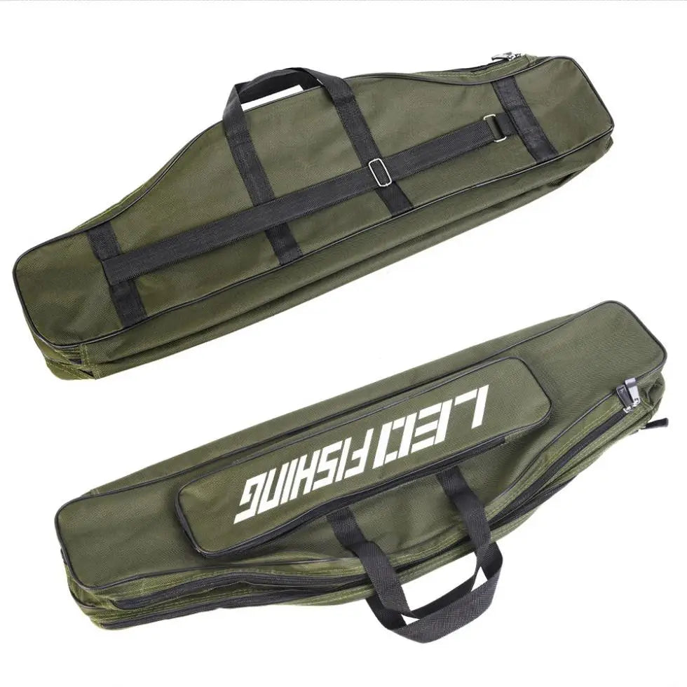 0.8m/1m/1.2m/1.5m Double Layer Large Capacity Fishing Rod Bags 600D Oxford Cloth Sea Fishing Tackle Foldable Package