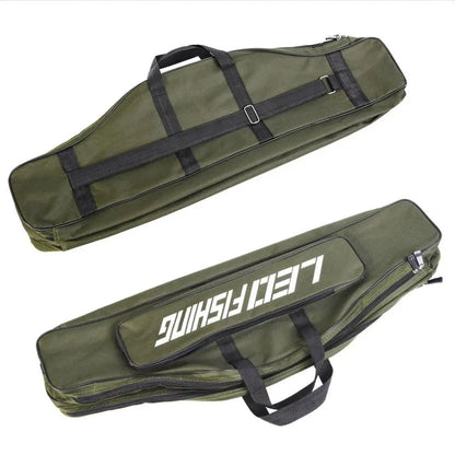 0.8m/1m/1.2m/1.5m Double Layer Large Capacity Fishing Rod Bags 600D Oxford Cloth Sea Fishing Tackle Foldable Package