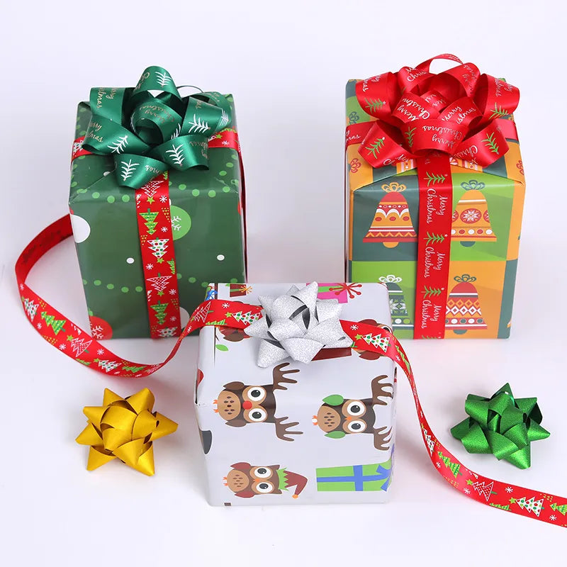 5piece 52x75cm Merry Christmas Decoration Wrapping Gift Wrap Paper New Year Artware Packing Package Paper Christmas Paper