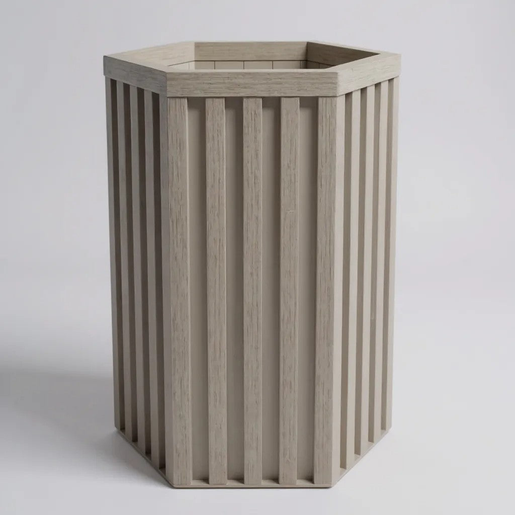 Hexagon Grove Column Planters - Medium