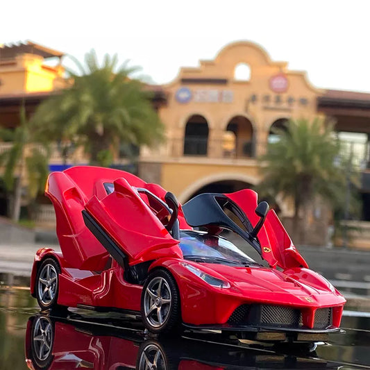 1:32 Laferrari FXXK Toy Alloy Car Diecasts & Toy Vehicles Sound and Light Car Model Collection Car Toys for Children