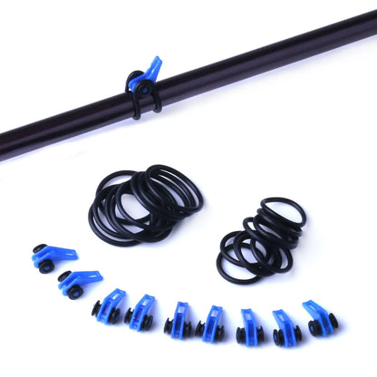10 Set Plastic Fishing Hook Keeper Holder Hooks Keeper for Fishing Rod Pole Fishing Lures Bait Safety Holder Fishing Accessories