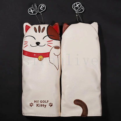 Money Cat PU Leather Golf Headcovers
