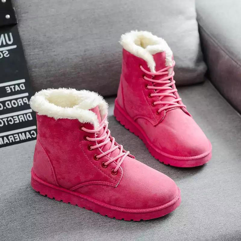 New Velvet Padded Snow Boots Winter Now Boots Women Shoes PVC Adult Casual Shoes Female Kids Winter Boots 1pc/Opp Bag Midi 1 Set