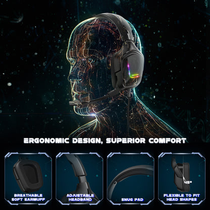 2021 Hot Selling Onikuma K20 Gaming Headset Noise Cancelling Headphones for Xbox PS4 PS5