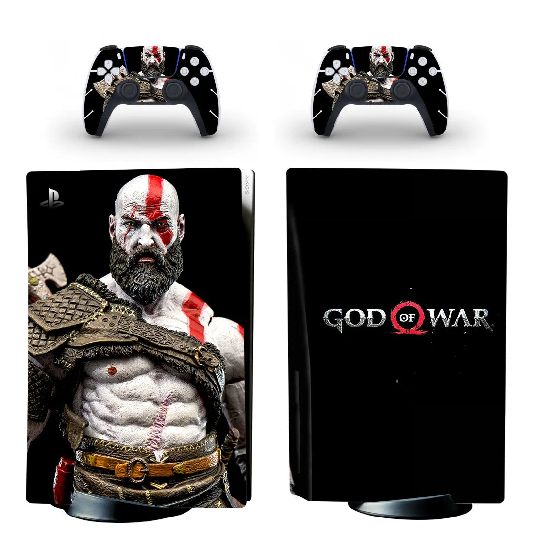 God of War PS5 Disc Edition Skin Sticker Decal Cover for Console & Controller PS5 Disk Skin Sticker Vinyl