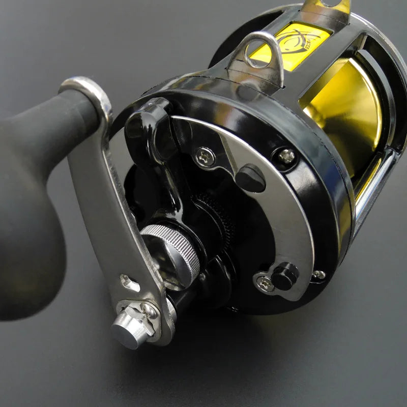 12000 Series High Line Capacity 7+1BB 25kg Drag Drum Fishing Reel Sea Fishing Wheel for Trolling Boat Fishing