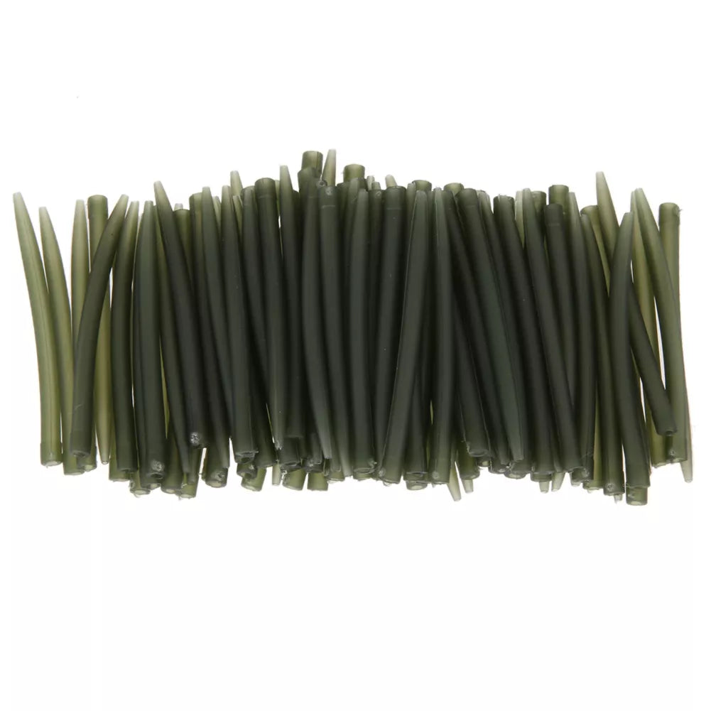 100PCS Terminal Carp Fishing Anti Tangle Sleeves Connect With Fishing Hook Rubber Tip Tube Positioner Terminal Fishing Tackles