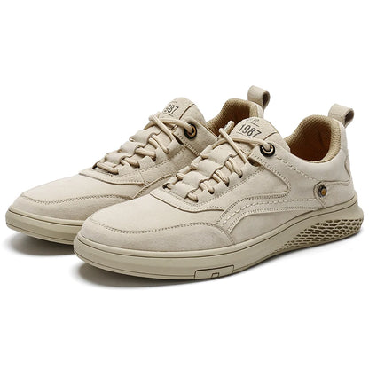 Men's Casual Shoes Outdoor Men's Shoes New Handmade Large Size Stitching All-Match Business Leather Shoes Men