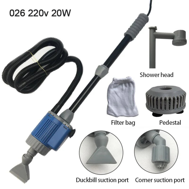 20W 28W Automatic Aquarium Water Changer Pump for Fish Tank Gravel Cleaner Cleaning Tool Sand Washer Filter Siphon 110v 220v
