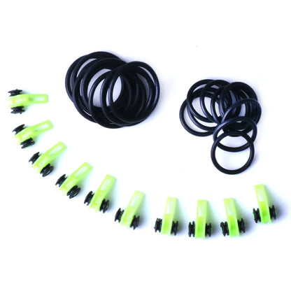 10 Set Plastic Fishing Hook Keeper Holder Hooks Keeper for Fishing Rod Pole Fishing Lures Bait Safety Holder Fishing Accessories