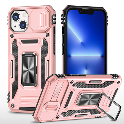 LeYi New Design Armor Shockproof Accessories With Ring Holder Slider Camera Protector Cell Phone Case for Iphone 14 Pro Max