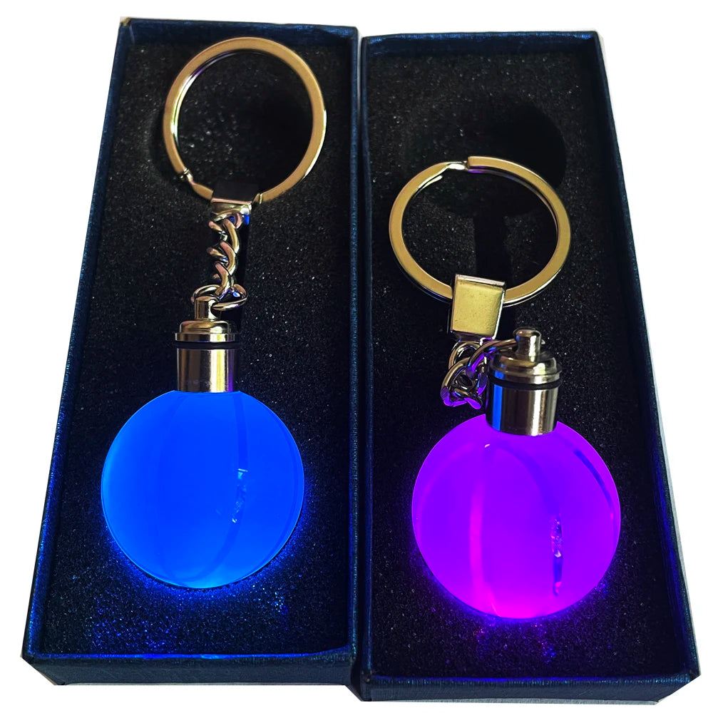 Factory Dropshipping Sport Crystal Basketball Keychain for Jewelry Gifts Men Basketball Keyring