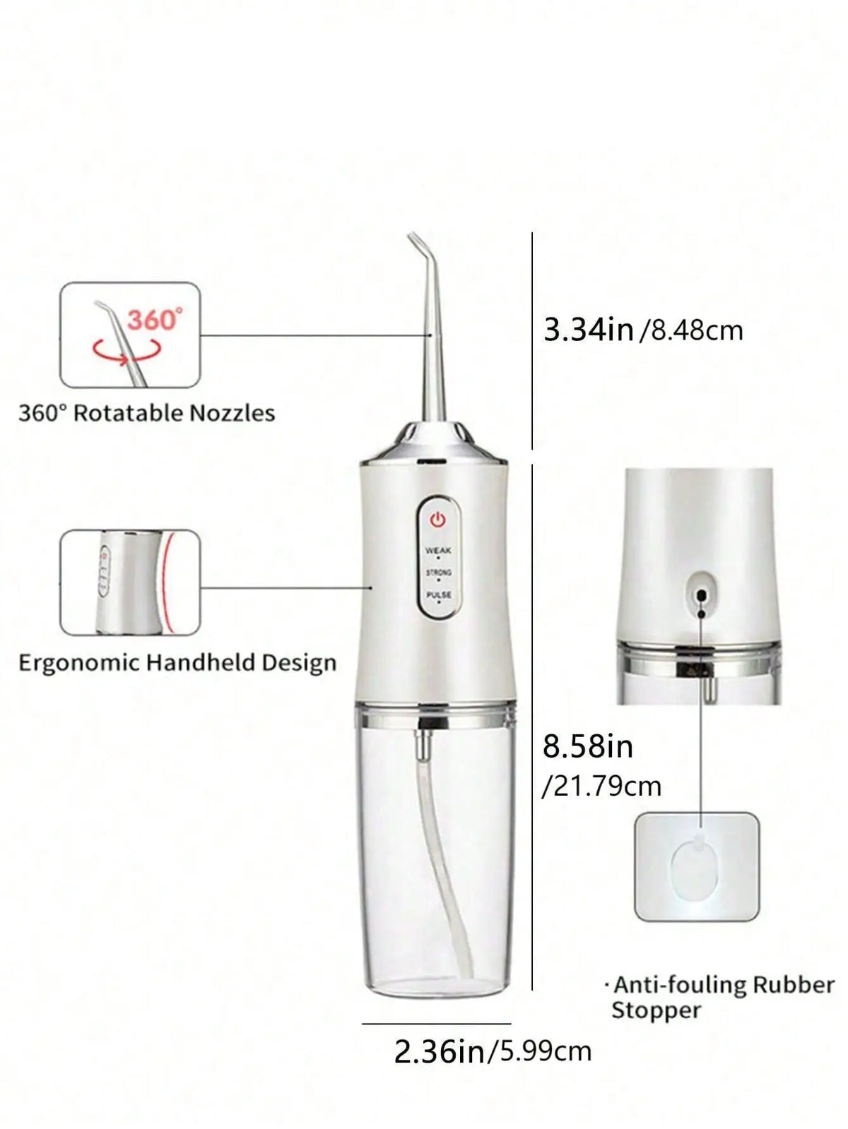 Hyundai Professional Oral Dental Mini Travel Jet Electronic Water Flosser
