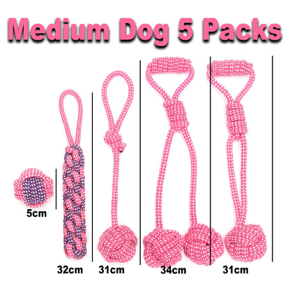 12Pcs Large Dog Toy Sets Chew Rope Toys for Dog Chewing Toys for Dog Outdoor Teeth Clean Toy for Big Dogs Juguete Para Perros