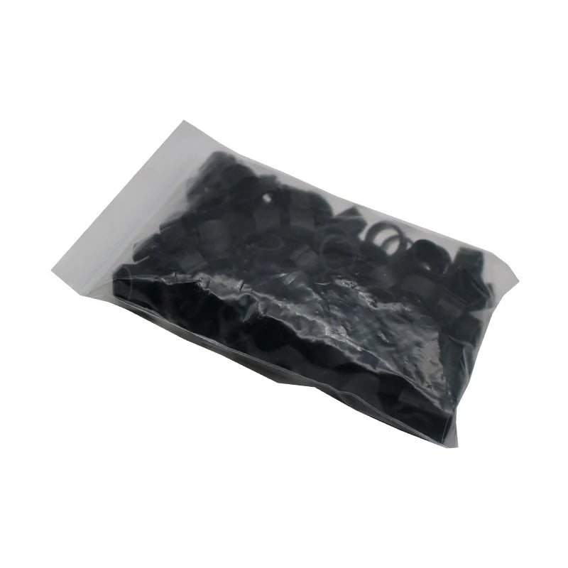 100 Pcs 8mm Inner Diameter 7mm Height Birds Foot Rings 10 Colors Without Text Parrot Pigeon Identification Ring Birds Carriers