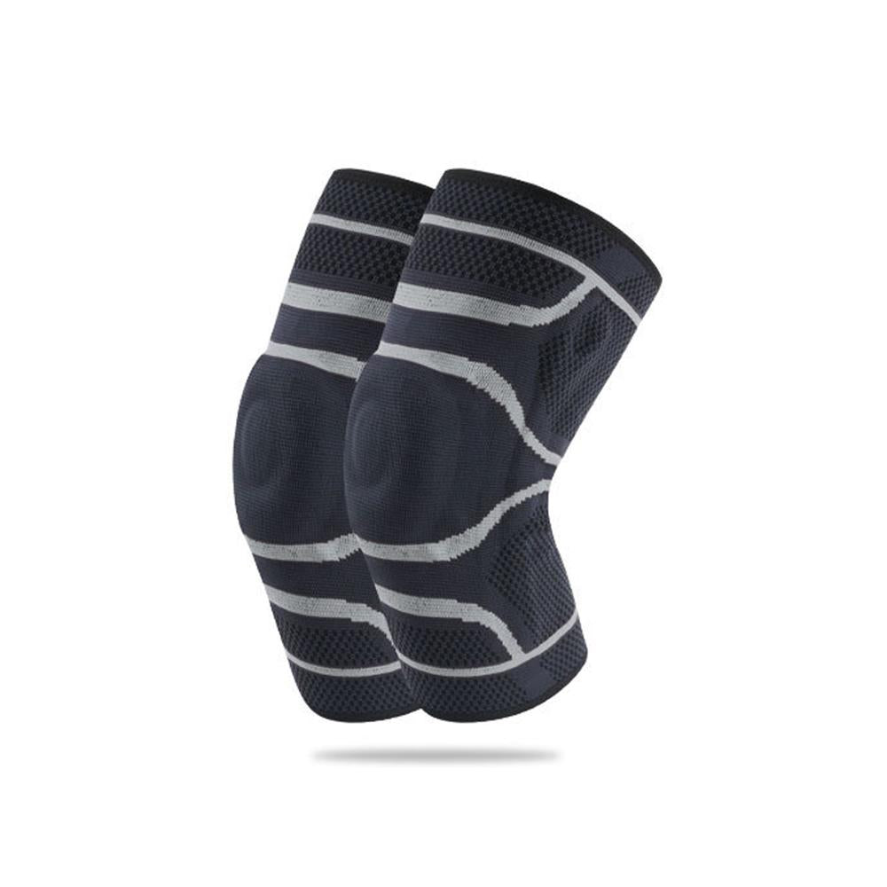 Custom Logo Breathable Basketball Athletic Sports Running Jogging Climbing Compression Silicone Knee Pad
