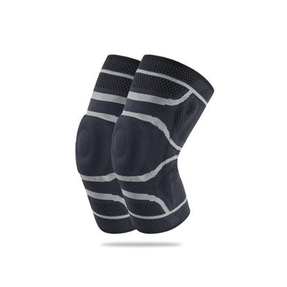Custom Logo Breathable Basketball Athletic Sports Running Jogging Climbing Compression Silicone Knee Pad
