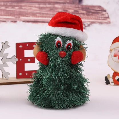 Dropshipping Santa Claus Musical Climbing Rope Ladder Electric Musical Toy Ornaments for Holiday Season MOQ 1 Piece