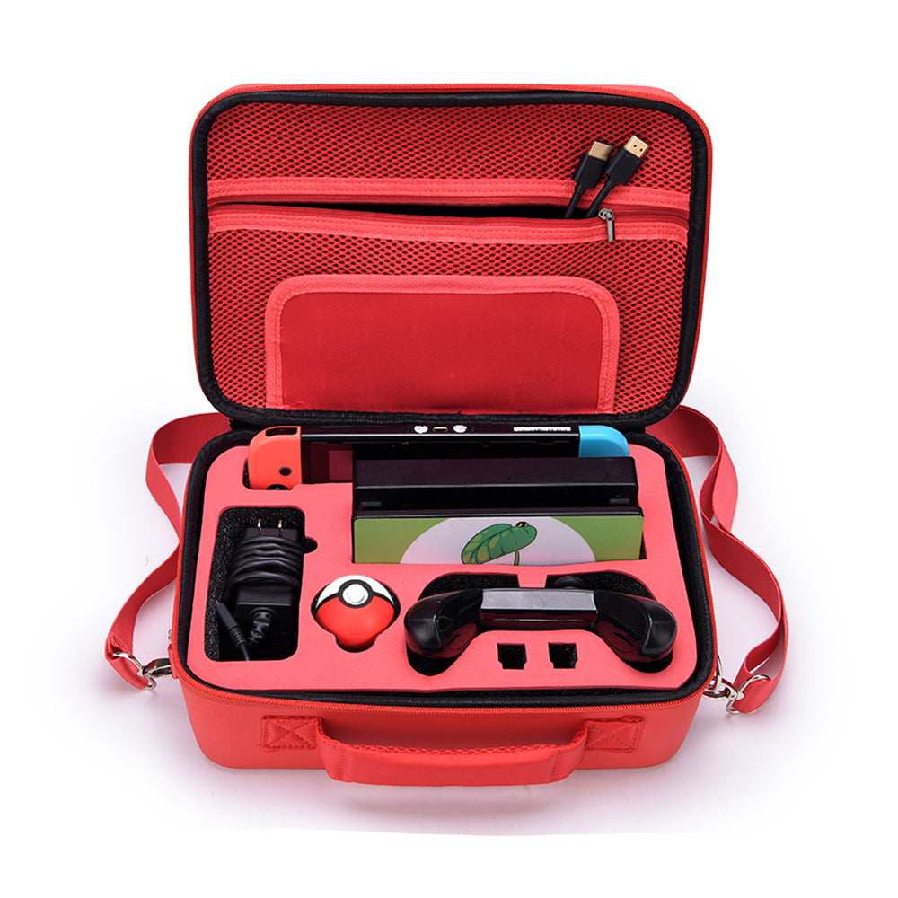 Pokeball Style Travel Carrying Case for Nintendo Switch Pokemon Accessories System Cute & Deluxe Protective Hard Shell Carry Bag