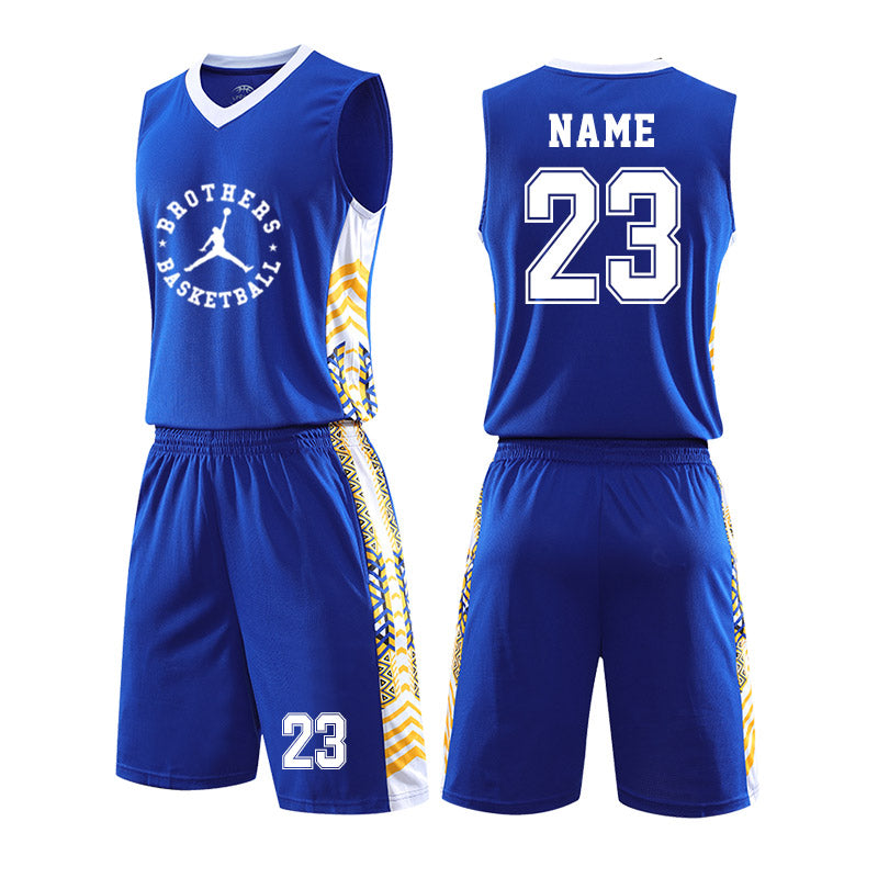 In Stock QUICK DRY 100% Polyester Basketball Wear Wholesale  T-Shirt and Pants