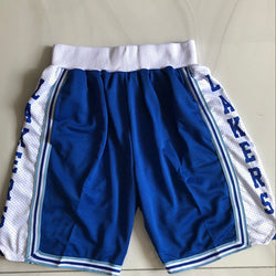 Embroidery Basketball Shorts Retro Sweat Vintage Bulls Magic Heat All Star Basketball Wear Shorts Zipper Pockets Just Men Don