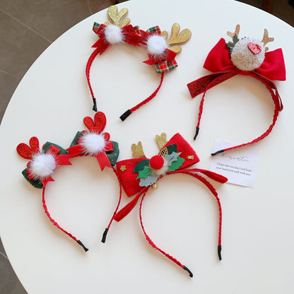Christmas Antler Headband 2022 New Popular Lovely Antler Children's Holiday Birthday Party Hair Accessories Wholesale