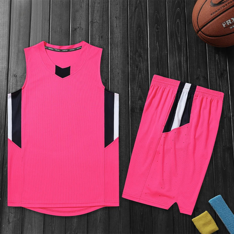 China Factory Basketball Sportswear Breathable Men Basketball Uniform Custom