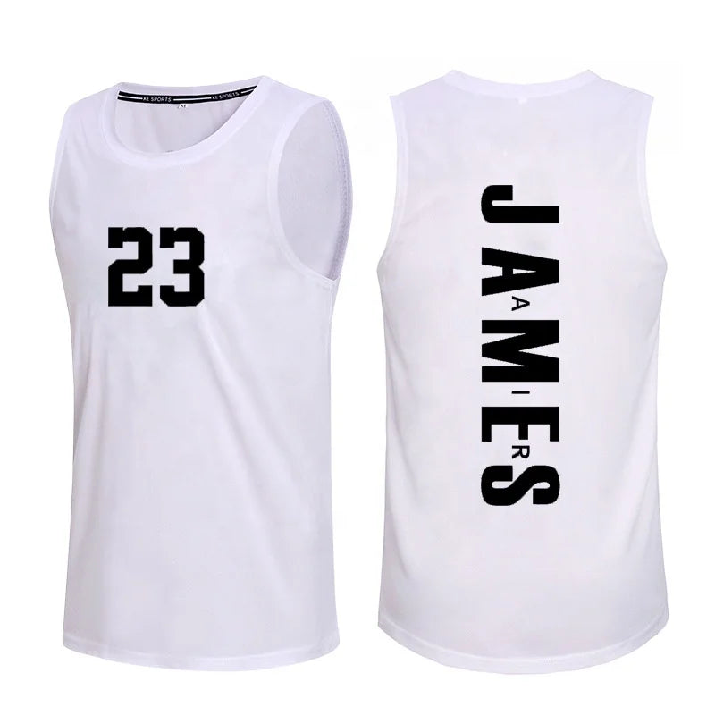 Wholesale Customized Basketball Shirt Vest Men's Loose Increase Summer Thin Quick Dry Sports Casual Jersey