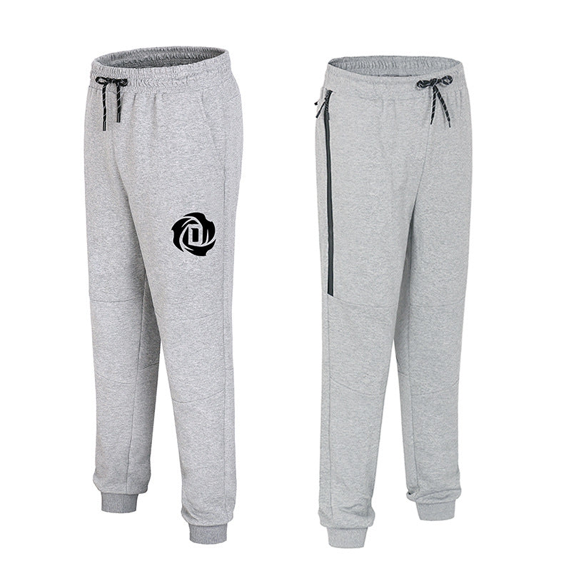 Wholesale Customized Basketball Training Pants Men'S Spring and Autumn Thin Zipper Cotton Casual Pants