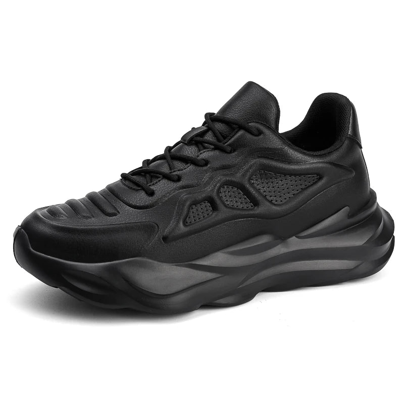 New Men's Breathable Sneakers Elevator Shoes Invisible Inner Height Increasing 7CM Summer Tennis Men Sports Shoes Heighten Shoes