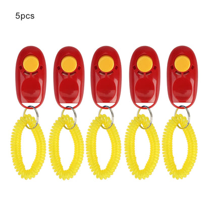 5pcs Dog Clicker Toys Pet Tranining Clicker Obedience Dog Cat Training Trainer