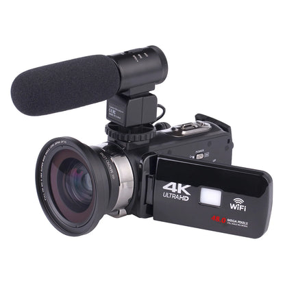 4K Camera 1080P Wifi Digital Video Camera 3.1 Inch IPS Touch Screen HD Vlogging for YouTube 18X Digital Zoom
