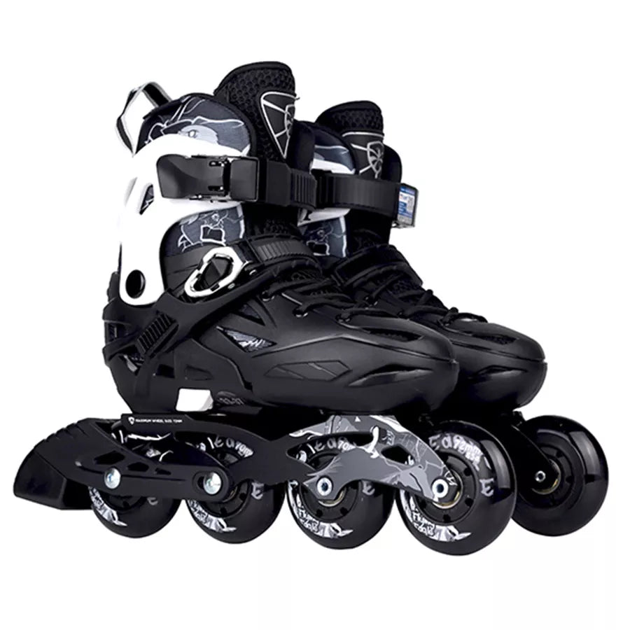 Original Flying Eagle S5S Junior Slalom Inline Skates Child Size Adjustable Roller Skating Shoes Kids Free Skating Patines