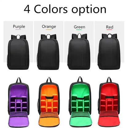Dual Shoulder Camera Bag,Waterproof Compact Camera Bag Suitable for Canon Nikon Sony SLR Digital SLR Camera Backpack