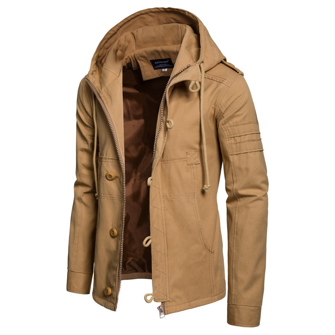 Zipper Trendy Mens Hoodie Men Jackets Casual  Mens Clothing Hoodie Fashion Coats Warm Fitted Outwear Windbreaker Winter Jacket