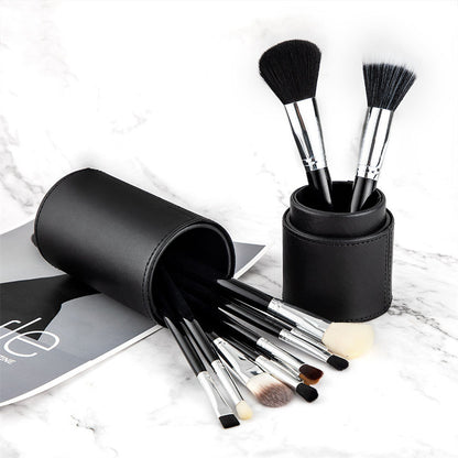 HZM Box Packaging High End Private Logo Unique Smudge Beauty Black Diamonds Make Up Brushes for Make-Up