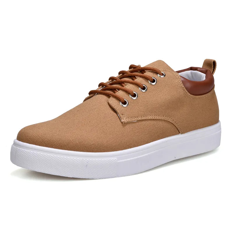 Fashion Canvas Men's Sneakers Black Lace Up Sping Shoes 2024 Classic Casual Vulcanized Shoes Size 46 47 Mens Spring Sport Shoes