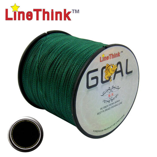 100M 300M 500M Brand LineThink GOAL Japan Multifilament 100% PE Braided Fishing Line 8LB to 100LB, Durable Fishing Equipment