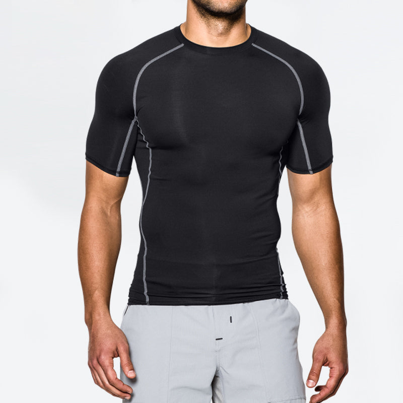 Custom Quality Design Spandex Compression Fitness Training Wear Basketball Sport Running Shirt