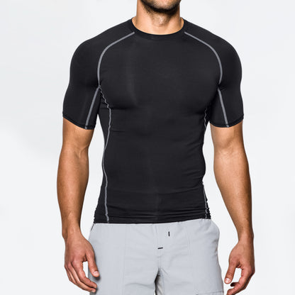 Custom Quality Design Spandex Compression Fitness Training Wear Basketball Sport Running Shirt