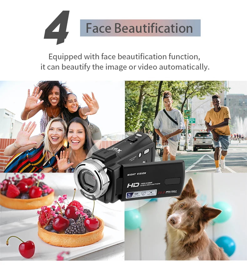 New Style Night Vision Digital Video Camera 3.0" 1080P HDV Professional Camcorder