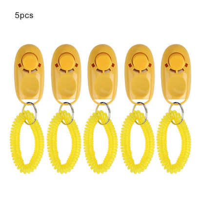 5pcs Dog Clicker Toys Pet Tranining Clicker Obedience Dog Cat Training Trainer