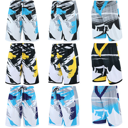 Factory Wholesale Men Loose Fit Sport Shorts OEM Camouflage Basketball Shorts