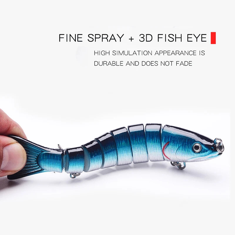 Fishing Bait Sinking Wobblers Fishing Tools 14cm28g17g Fishing LurefiShing Gaccessories  8 Segment Hard Lures for Fishing Lure